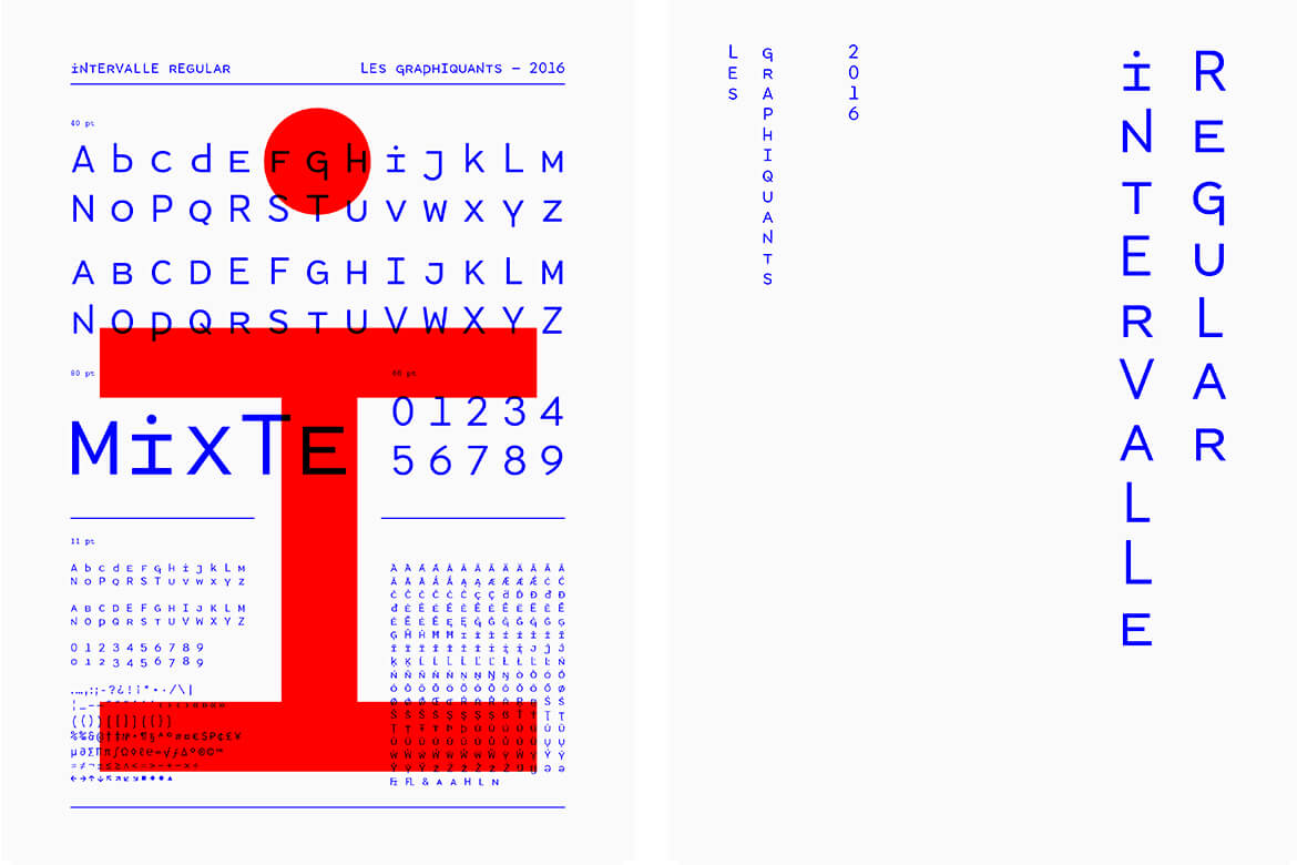 Typography - Intervalle - Les Graphiquants